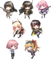 Chibis from the official website.